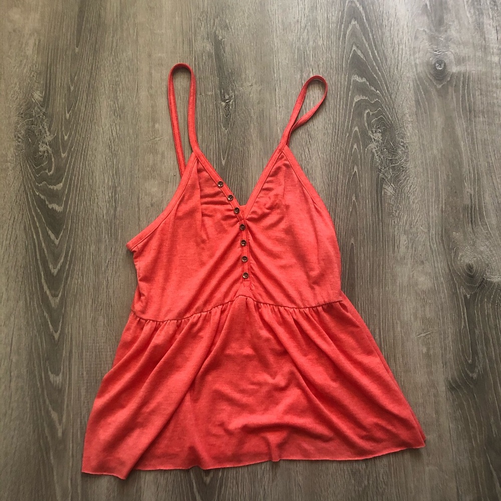 Pink Flowy Tank Top